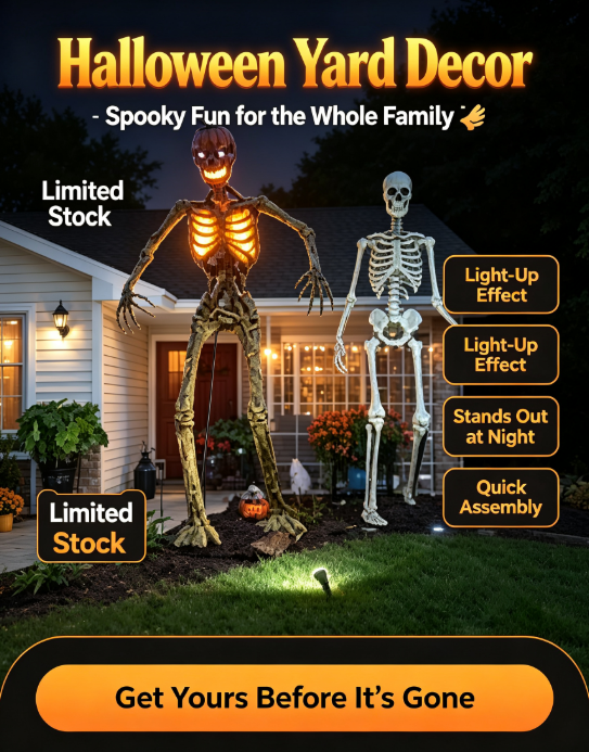 Last Day 60% OFF⏰️💀⚡Halloween Giant Skeleton Decor 🎃🔥